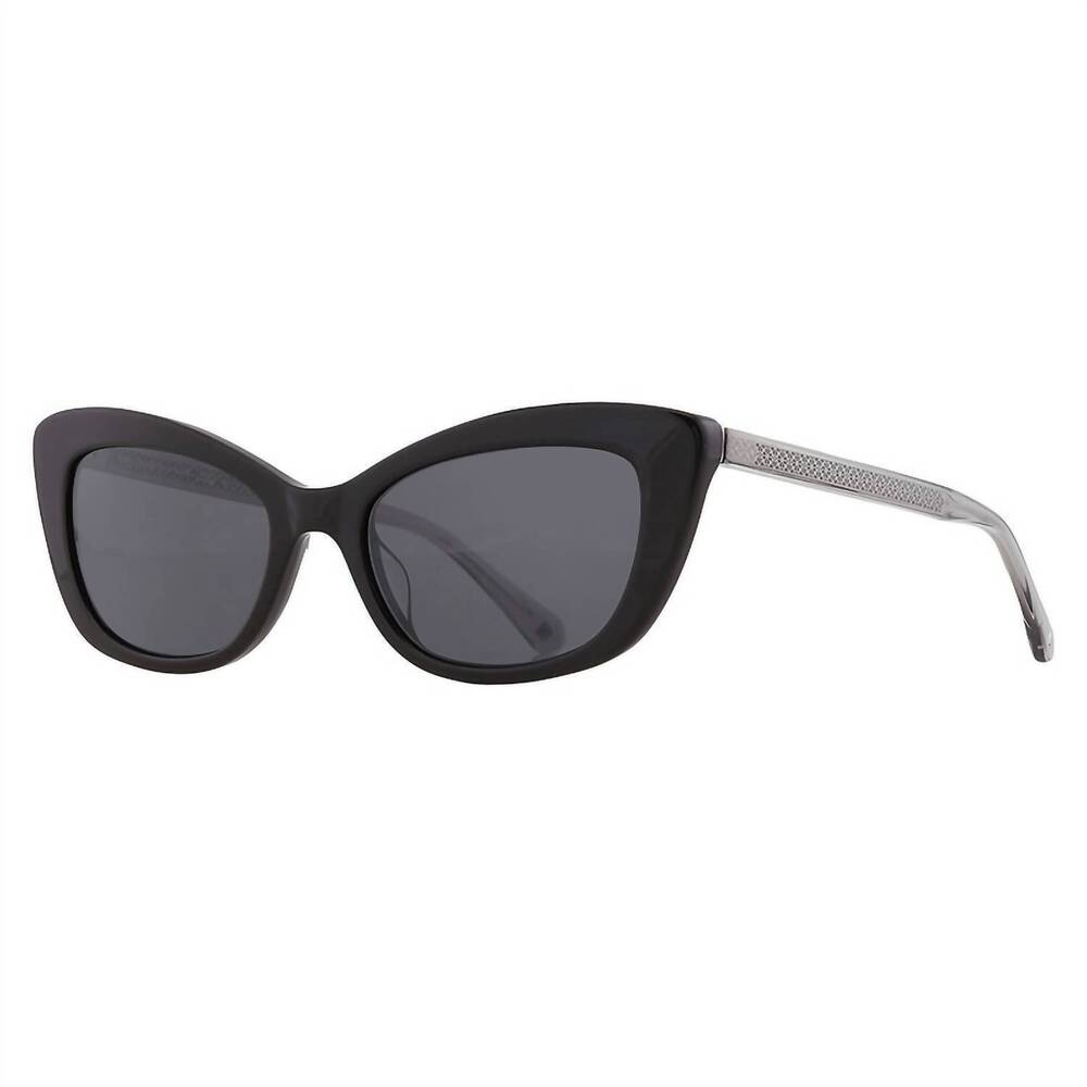 NEW KATE SPADE women's merida cat eye sunglasses in black/grey